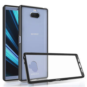 Custom moulded for the Sony Xperia 10, this black / clear Olixar ExoShield tough case provides a slim fitting, stylish design and reinforced corner protection against shock damage, keeping your device looking great at all times.