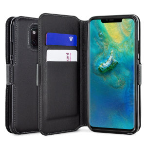 All the benefits of a wallet case but far more streamlined. The Olixar Genuine Leather Low Profile in black is the perfect partner for the the Huawei Mate 20 Pro owner on the move. What's more, this case transforms into a handy stand to view media.