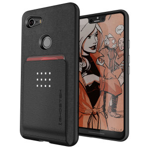 The Exec 2 premium case in black provides your Google Pixel 3 XL with fantastic protection. Also featuring storage slots for your credit cards, ID and cash.