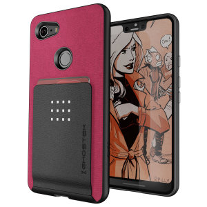 The Exec 2 premium case in red provides your Google Pixel 3 XL with fantastic protection. Also featuring storage slots for your credit cards, ID and cash.