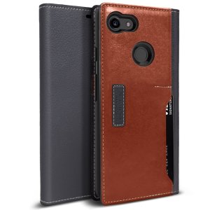 The K3 Wallet Case in brown and grey for the Google Pixel 3 XL comes complete with card slots, a large document pocket and is made with luxurious leather-style materials for a classic, prestige and professional look.