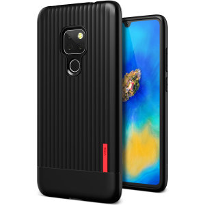 Schützen Sie Ihren Huawei Mate 20 mit diesem präzise gestalteten und langlebigen Koffer von VRS Design. Hergestellt aus robustem, aber flexiblem Premium-Material, zeichnet sich diese schwarze Hartschale aus Polycarbonat durch ein schlankes Design mit präzisen Ausschnitten für die Anschlüsse Ihres Handys aus.