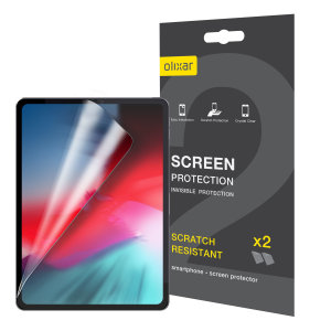 Keep your iPad Pro 11" 2018 screen in pristine condition with this Olixar scratch-resistant screen protector 2-in-1 pack. Ultra responsive and easy to apply, these screen protectors are the ideal way to keep your display looking brand new.