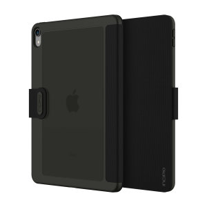 The shock absorbing Clarion Folio case Incipio Faraday iPad Pro 11 2018 Folio Case in Black from Incipio houses your iPad Pro 11 2018 tablet, providing protection and access to your ports and features while incorporating a built-in viewing stand.