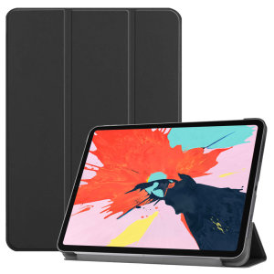 Protect your iPad Pro 11 with this supremely functional black case with viewing stand feature. Also features smart sleep / wake functionality.
