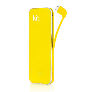 Portable and compact, the Kit Power Bar in yellow is perfect for charging your device on the go. You'll be able to use your smartphone or any other USB charging device for even longer thanks to this incredibly practical 4,500mAh portable charger.