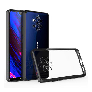 Custom moulded for the Nokia 9 Pureview. This black Olixar ExoShield tough case provides a slim fitting stylish design and reinforced corner shock protection against damage, keeping your device looking great at all times.
