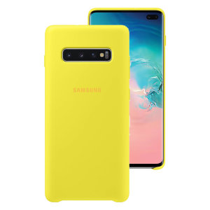 Protect your Samsung Galaxy S10 Plus with this Official silicone case in Yellow. Simple yet stylish, this case is the perfect accessory for your Galaxy S10 Plus.