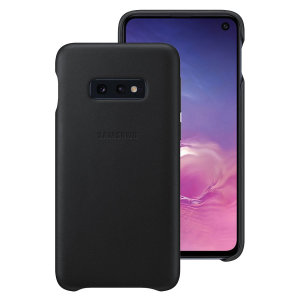 This Official Samsung Genuine Leather Cover Case in Black is the perfect way to keep your Galaxy S10e smartphone protected.