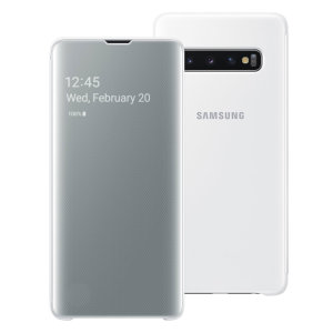 This Official Samsung Clear View Cover in White is the perfect way to keep your Galaxy S10 smartphone protected whilst keeping yourself updated with your notifications thanks to the clear view front cover.