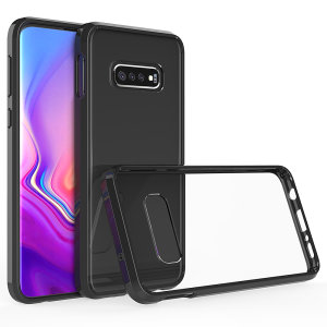Custom moulded for the Samsung Galaxy S10. This black Olixar ExoShield tough case provides a slim fitting stylish design and reinforced corner shock protection against damage, keeping your device looking great at all times.
