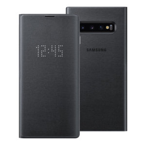 Protect your Samsung Galaxy S10 screen from harm and keep up to date with your notifications through the intuitive LED display with the official Black LED cover from Samsung.