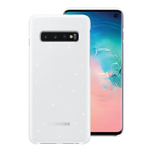 Protect your Samsung Galaxy S10 from harm with the intuitive LED official case with the Emotional LED Lighting Effect from Samsung in White.
