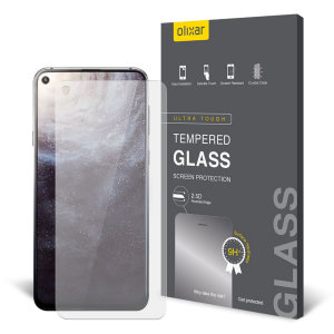 Protection d'écran Samsung Galaxy A8s Olixar en verre trempé 9H