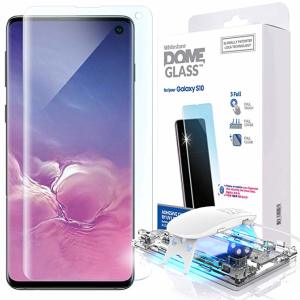 The Whitestone Dome Glass screen protector for Galaxy S10 uses a UV lamp with a proprietary UV adhesive installation to ensure a total and perfect fit for your device. Featuring 9H hardness for absolute protection, as well as 100% touch sensitivity.