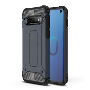 Protect your Samsung Galaxy S10 from bumps and scrapes with this slate blue Delta Armour case from Olixar. Comprised of an inner TPU section and an outer impact-resistant exoskeleton.