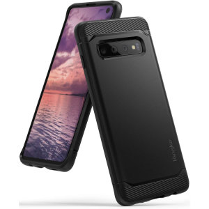 Provide your shiny new Samsung Galaxy S10 with a sleek, yet heavy-duty protection and premium brushed metal look offering Ringke Onyx case. The precision-cut design and anti-slip finish will preserve the aesthetic and offer great comfort.