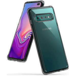 Protect your shiny new Samsung Galaxy S10 Plus with this Rearth Ringke Fusion Dual case in Smoke Black. The clear design will perfectly highlight the stunning contours of Samsung, whilst keeping it protected from bumps and scratches at all times
