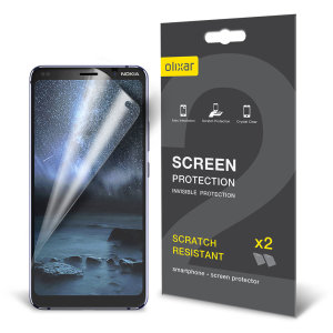 Keep your Nokia 9 Pureview screen in pristine condition with this Olixar scratch-resistant screen protector 2-in-1 pack.