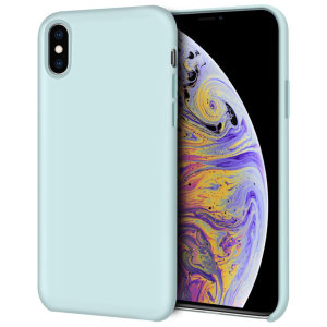 Olixar iPhone XS Weiche Silikonhülle - Pastellgrün