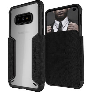 The Exec3 premium wallet case in black provides your Samsung Galaxy S10e with fantastic protection. Also featuring storage slots for your credit cards, ID and cash.