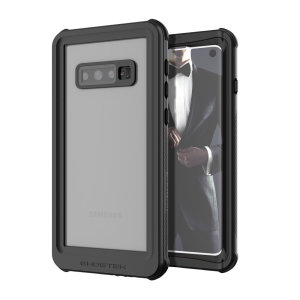 Shield your precious Samsung Galaxy S10 on both land and at sea with the extremely tough, yet incredibly stylish Nautical Series Waterproof case from Ghostek in black. Protecting your S10 from depths of up to 1 meter for up to 30 minutes.