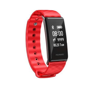 The Huawei Colour Band in Red, monitors your heart rate, captures steps, burned calories, elevation climbed and distance traveled. Syncing to your smartphone or tablet, you will discover your data put into perspective.