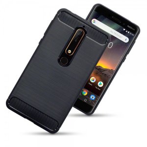 Robuste, souple et dotée d'une superbe finition en coloris noir et un look métal brossé, la coque Olixar effet fibre de carbone assure une protection et un look exceptionnel à votre Nokia 6.1.