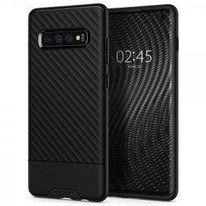 La Spigen Core Armor es una funda protectora ligera de TPU. El material flexible y elástico de Spigen reduce el grosor de la funda al tiempo que brinda absorción de impactos y un agarre cómodo para su funda Samsung Galaxy S10 Plus