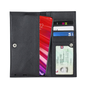 Olixar Primo Genuine Leather Lenovo Z5 Pro GT Wallet Case - Black