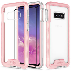 The Protective Ion series for the Samsung Galaxy S10e. The Rose Gold finish gives you protection for your phone in style. This case is made for pure luxury and style.
