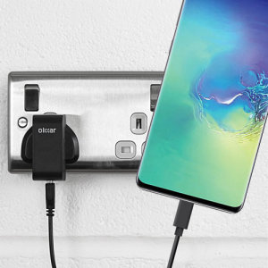 High Power Samsung Galaxy S10 Plus Wall Charger & 1m USB-C Cable