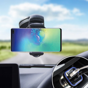Olixar DriveTime Samsung Galaxy S10 Plus Autohalterung&Ladegerät-Paket