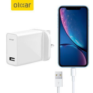 Olixar High Power iPhone XR Wall Charger & 1m Cable
