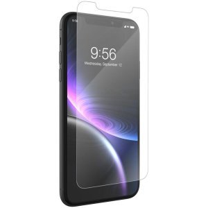 This contoured glass screen protector from InvisibleShield for iPhone XR covers and protects your device's display, while also sporting an ergonomic design engineered to be compatible with a wide range of cases.