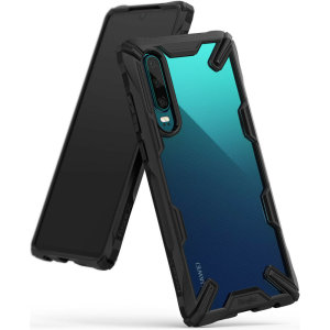 Keep your Huawei P30 protected from bumps and drops with the Rearth Ringke Fusion X tough case in black. Featuring a 2-part, Polycarbonate design, this case lives up to military drop test standards so you can rest assured that your device is safe