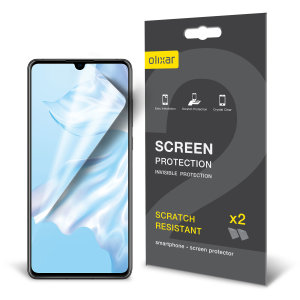 Protection d'écran Huawei P30 Film protecteur Olixar – Pack de 2