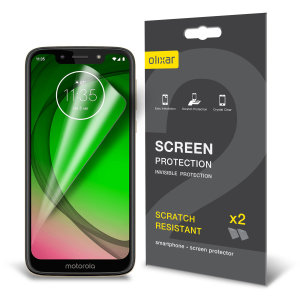 Keep your Motorola Moto G7 Play screen in pristine condition with this Olixar scratch-resistant screen protector 2-in-1 pack. Ultra responsive and easy to apply, these screen protectors are the ideal way to keep your display looking brand new.