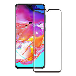 Introducing the ultimate in screen protection for the Samsung Galaxy A70, the 3D Glass by Eiger is made from premium real glass with rounded edging and anti-shatter film.