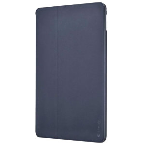 Comma iPad Mini 2019 Leather-Style Smart Folio Cover Case - Dark Blue
