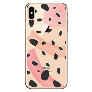 LoveCases iPhone XS Max Gel Case - Abstract Polka Dots