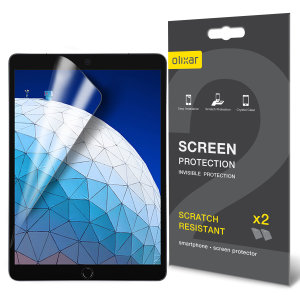 Keep your iPad Air 2019 screen in pristine condition with this Olixar scratch-resistant screen protector 2-in-1 pack. Ultra responsive and easy to apply, these screen protectors are the ideal way to keep your display looking brand new.