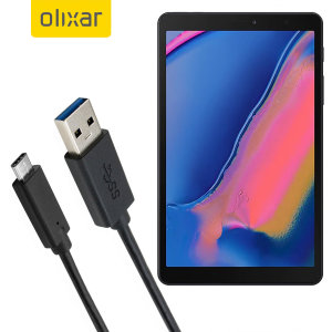 Olixar USB-C Samsung Galaxy Tab A 8.0 2019 Charging Cable - Black 1m