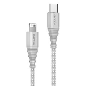 This USB Type- C cable in Silver connects to your Lightning Compatible devices allowing for efficient syncing and charging at ultrafast rates so your devices are ready for action when you are.