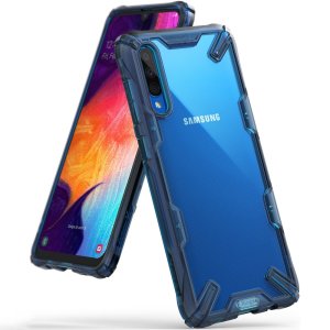 Ringke Fusion X Samsung Galaxy A50 Case - Space Blue