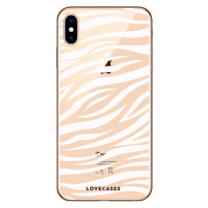 Coque iPhone XS Max LoveCases Design Zebra – Transparent