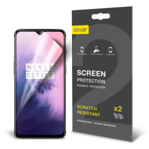 Olixar OnePlus 7 Film Screenprotector - 2 Eenheden