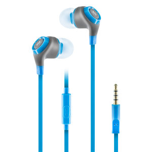 Enjoy crystal clear music in perfect comfort with the premium Thumbs Note Earphones in blue. With soft earbuds, you'll be able to listen for hours, while taking calls hands-free thanks to the built-in microphone.