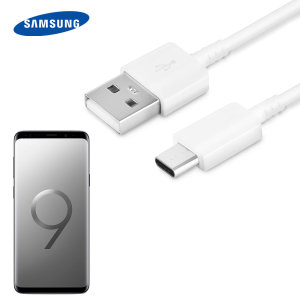 Official Samsung USB-C Galaxy S9 Fast Charging Cable - White