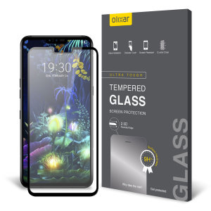 Olixar LG V50 ThinQ Full Cover Glass Screen Protector - Black